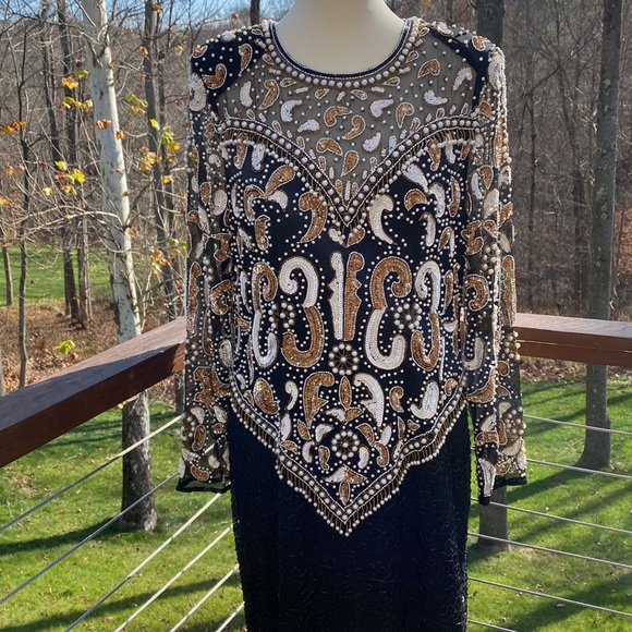 Vanna White Original Silk Beaded Gown - Picture 4 of 9